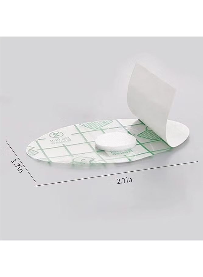 60-Piece Baby Waterproof Ear Stickers with Absorbent Cotton, 100 round-tipped cotton swabs + 1 storage bag，Newborn Ear Protector for Bathing Swimming Showering Surfing Snorkeling and Other Water Sports - Image 4